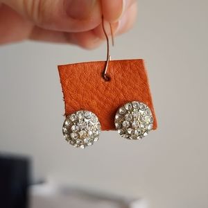 Bejeweled Gold Stud Earrings